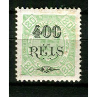 Португальские колонии - Гвинея - 1902 - Надпечатка 400 REIS на 80R - [Mi.74] - 1 марка. MLH.  (Лот 114BC)
