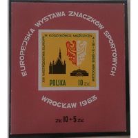 Польша, 1963, Европейская выставка Вроцлав 63 ,блок 30, М#1424,**