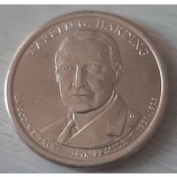 США 1 доллар 2014 (P) Уоррен Гардинг 29-й Президент