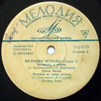 Various, Мелодии Эстрады (Серия 1), МИНЬОН 1966