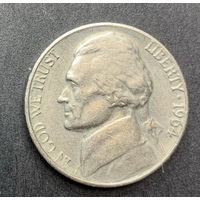 США, 5 центов 1964г.