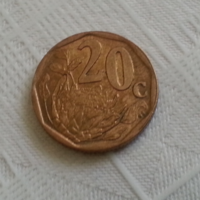 20 центов 1997 г. Южная Африка