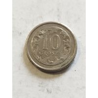 Польша 10 грошей 2001
