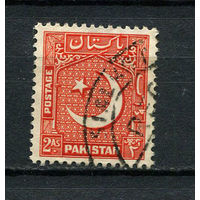 Пакистан - 1949/1953 - Полумесяц и звезда 2А - [Mi.49C] - 1 марка. Гашеная.  (LOT DZ24)-T10P34