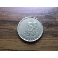 Бельгия 5 франков 1987 Belgiqve