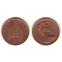 Великобритания 1 пенни 1977