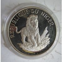 Нигер 10 франков 1968 пруф, серебро  .11-368