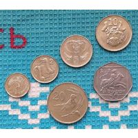 Кипр набор монет 1, 2, 5, 10, 20 (птица), 50 центов. Новогодняя распродажа!