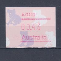 [941] Австралия 1990. Фауна.Коала. Автоматная марка.Тип I. Одиночный выпуск. MNH