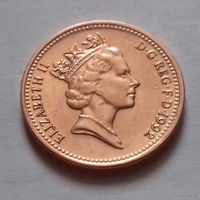1 пенни, Великобритания 1992 г.