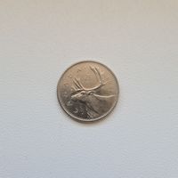 Канада 25 центов 1982 года
