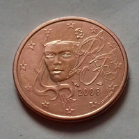 1 евроцент, Франция 2008 г.