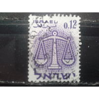 Израиль 1961 Стандарт, знак Зодиака - Весы
