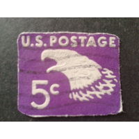 США вырезка марки с конверта
