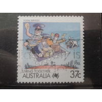 Австралия 1988 Почтовый сервис, комикс 37 центов