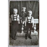 Фото детей 1930-х. 9.5х14.5 см