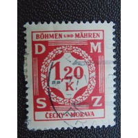 Германия. Рейх. Богемия и Моравия 1941 г. Служебная марка.