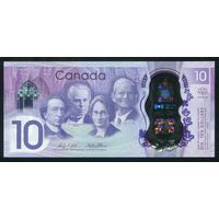 Канада 10 долларов 2017 г. P112. Серия CDA. Полимер. UNC