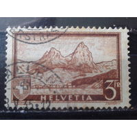 Швейцария 1928 Швиц, горный ландшафт Михель-7,0 евро гаш