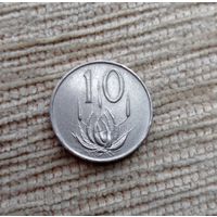 Werty71  Южная Африка ЮАР 10 центов 1977