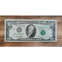 США, 10 долларов, 1995г. VF