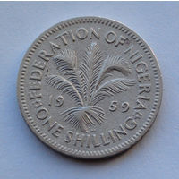 Нигерия 1 шиллинг. 1959