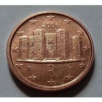 1 евроцент, Италия 2006 г.