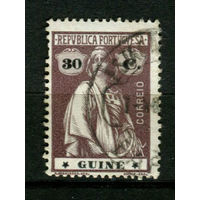 Португальские колонии - Гвинея - 1914/1921 - Жница 30C - [Mi.146Ax] - 1 марка. Гашеная.  (Лот 81BF)