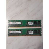 Оперативная память DDR 2 Hynix HYMP112U64CP8-S6 AB-C 1GB 1Rx8 PC2-6400U-666-12