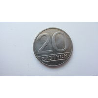 Польша 20 злотых 1990 г. ( состояние отличное )