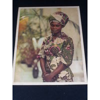 Открытка Фанни Донто, учительница (Гана). 1975 г. Избранные фотопортреты В.А. Малышева.