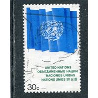 США. ООН Нью-Йорк. Флаг