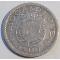 Мозамбик. 5 эскудо 1960 года. Серебро