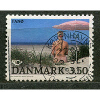 Туризм. Пляж на острове Фано. Дания. 1991