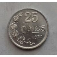 25 сантимов, Люксембург 1970 г.