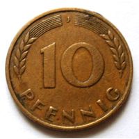 10 пфенниг 1950 J