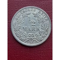 1/2 марки 1915 А. С 1 рубля