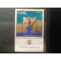 Израиль 1971 23 года независимости, врата Иерусалима с купоном Михель-1,3 евро гаш
