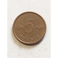 Финляндия 5 пенни 1963