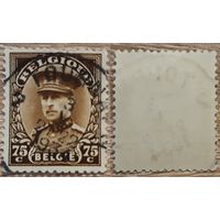 Бельгия 1932 Альберт I в фуражке.Mi-BE 332. 75 С.