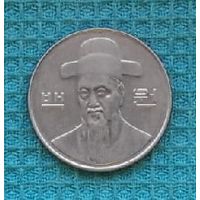 Старая Южная Корея 100 вон 2007 года, UNC.