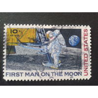 США 1969 первый человек на Луне