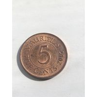 5 центов 2007 г., Маврикий