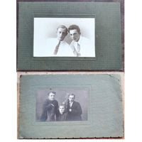 2 Фото мужчины с друзьями. Гомель. РСФСР. 1926 г. 9х14 см. На паспарту. Цена за 1