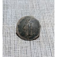 Пуговица РИА 4й полк 25мм олово