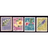 4 марки 1967 год КНДР Флора 792-794,796