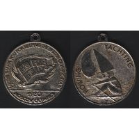 (жетон, подвеска, медальон) ROWING YACHTING 1980 моск.олимпиада  =32mm_gr (f8