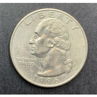 США, 25 центов 1996г. D
