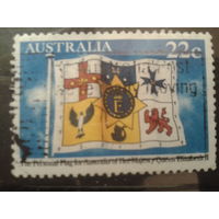 Австралия 1981 55 лет королеве Елизавете 2, флаг королевы