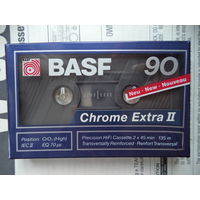 Аудиокассета BASF Chrome extra II (хром 1989г., из пака)